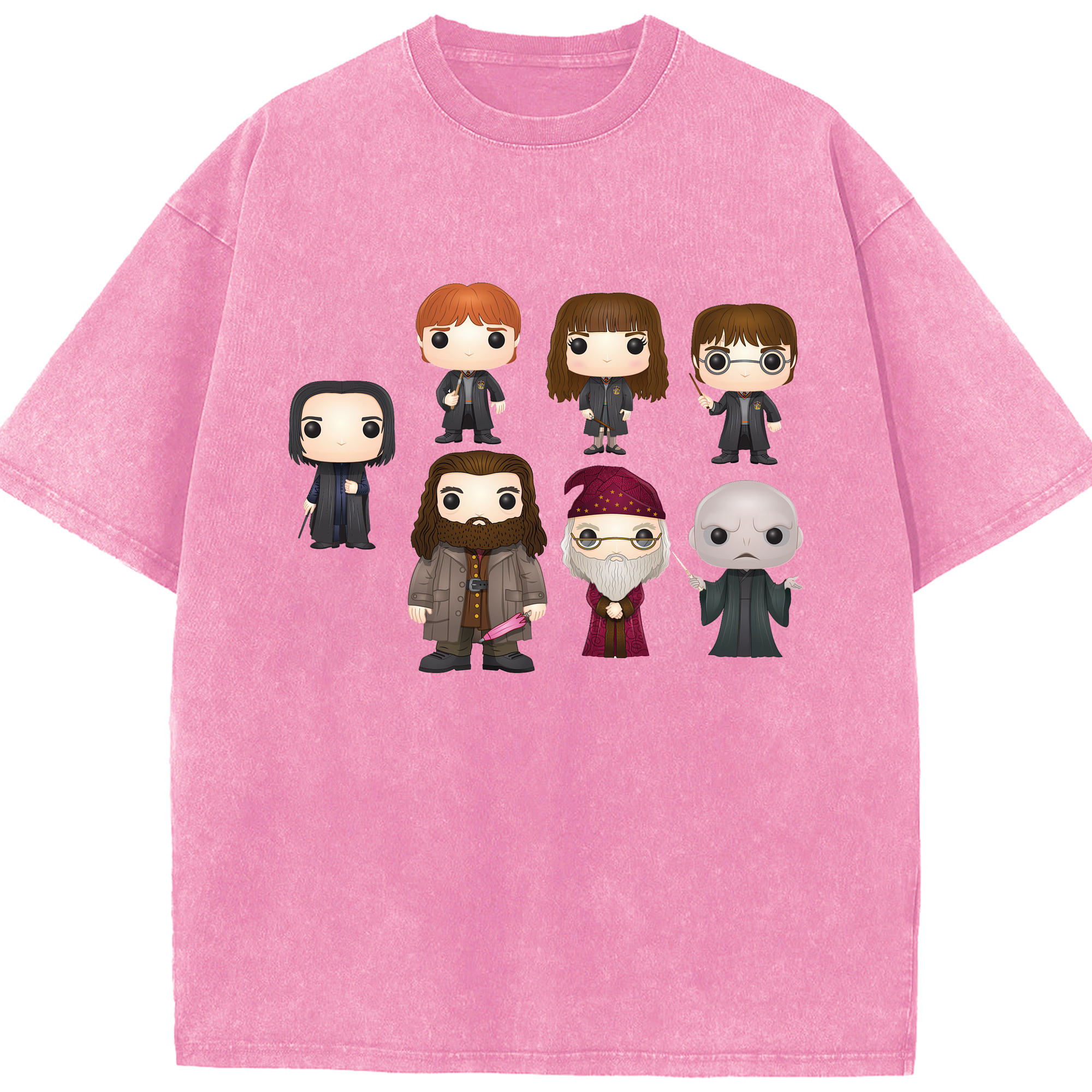 （画像用） Harry Potter ハリー・ポッターシリーズ 綿100% ヴィンテージ風 半袖Tシャツ（フロントプリント）